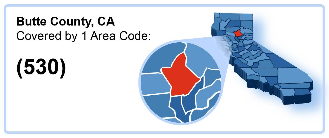 530_Area_Code_in_Butte_County_California